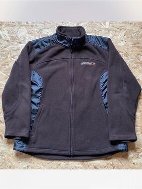 Mondetta Brown Fleece Jacket with Black Panels